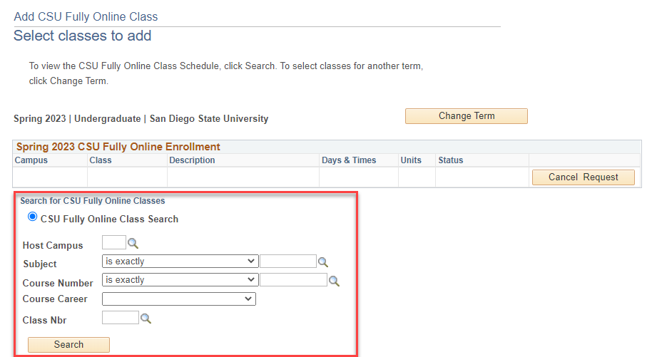 CSU Fully Online Office of the Registrar SDSU