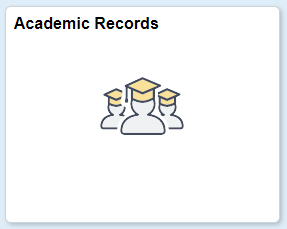 Academic Records tile.